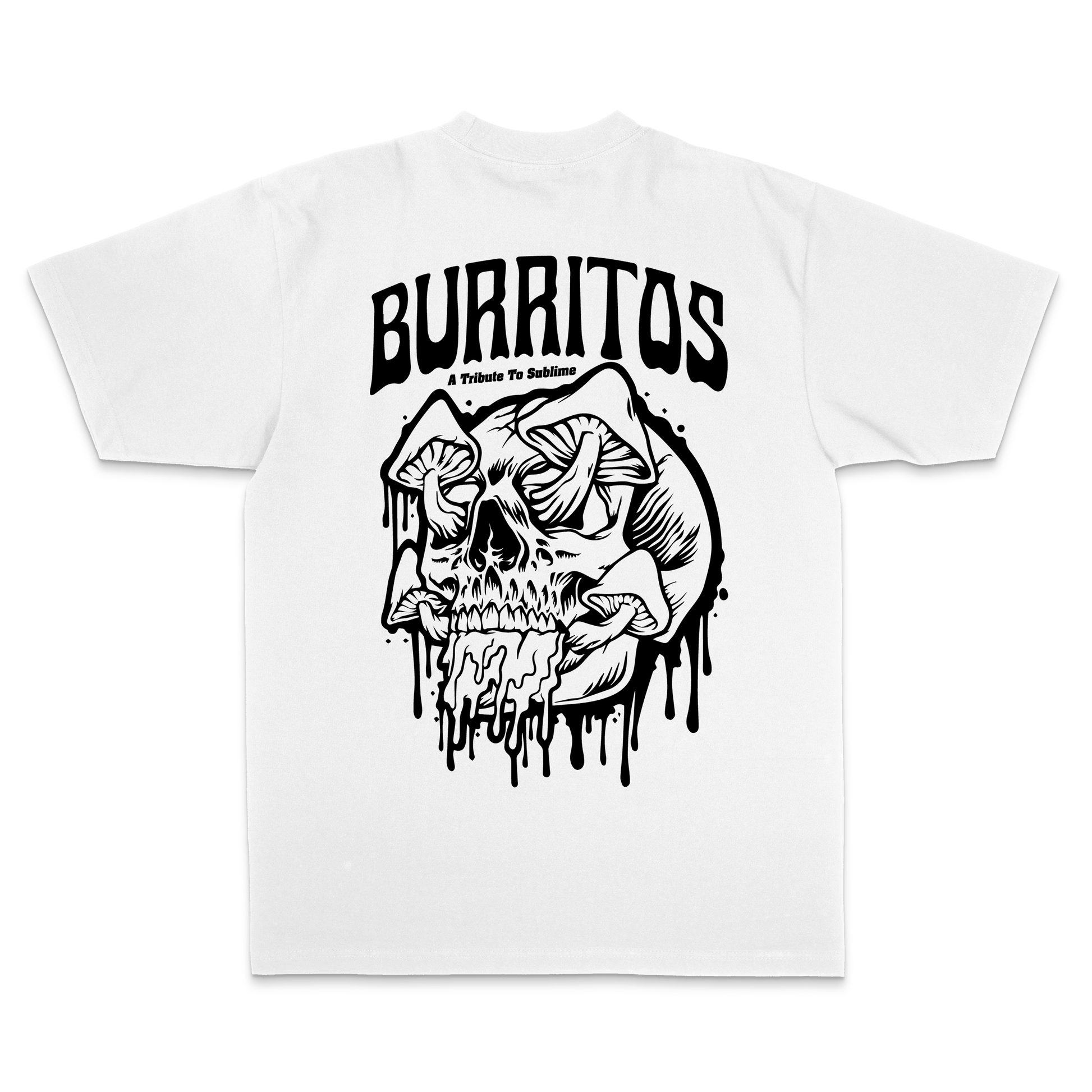 Mushroom Skull Tee - White