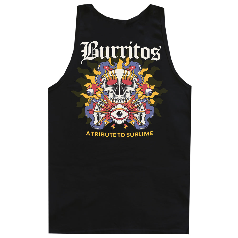 Skull Sun Tank - Black